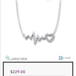 Kay Jewelry Diamond Heartbeat Necklace
